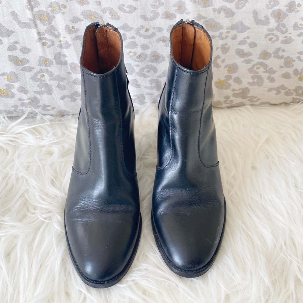 Black leather madewell boots